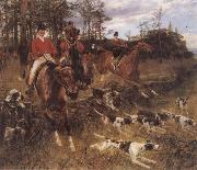 Hans Schmidt The Morning Hunt oil painting